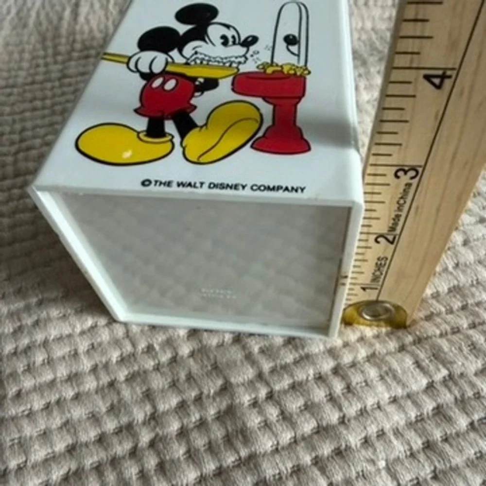 Vintage Disney Mickey Mouse Countertop Dixie Cup Holder Bathroom Toothbrush